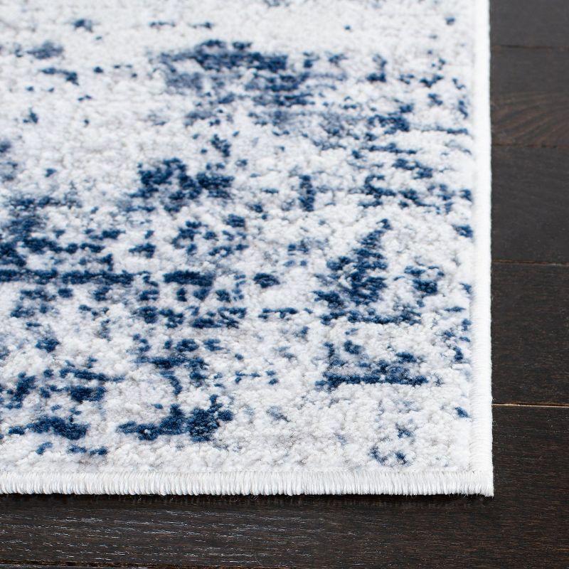 Amelia ALA700 Power Loomed Area Rug - Ivory/Navy - 3'x3' - Safavieh.