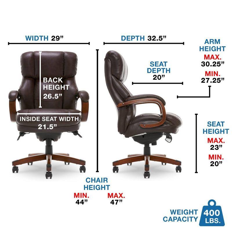 La-Z-Boy Fairmont Big & Tall ComfortCore Traditions Executive Office Chair