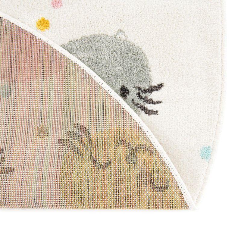 Whimsy Molly Pink/Gray/Yellow Kid Rug