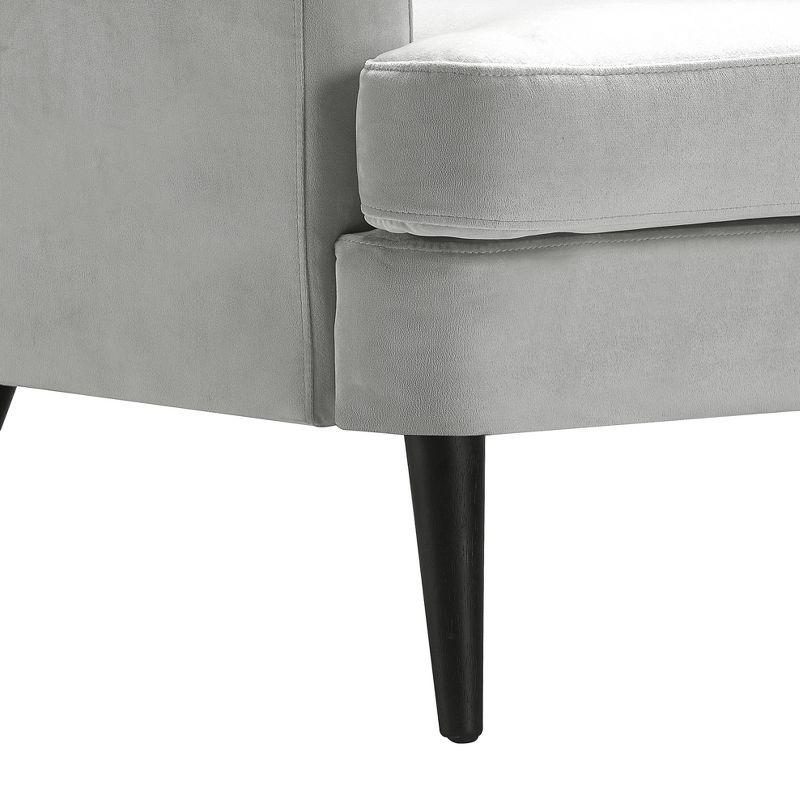 Elle Decor Celeste Tufted Velvet Accent Chair