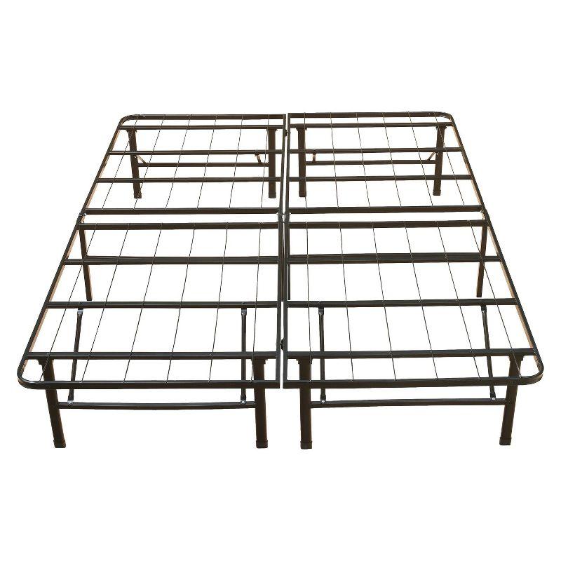 Twin Upholstered Metal Captain's Bed Frame with Storage Drawer