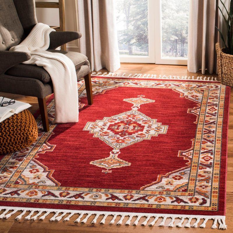 Farmhouse FMH830 Power Loomed Area Rug - Creme/Red - 8'9"x11'9" - Safavieh.