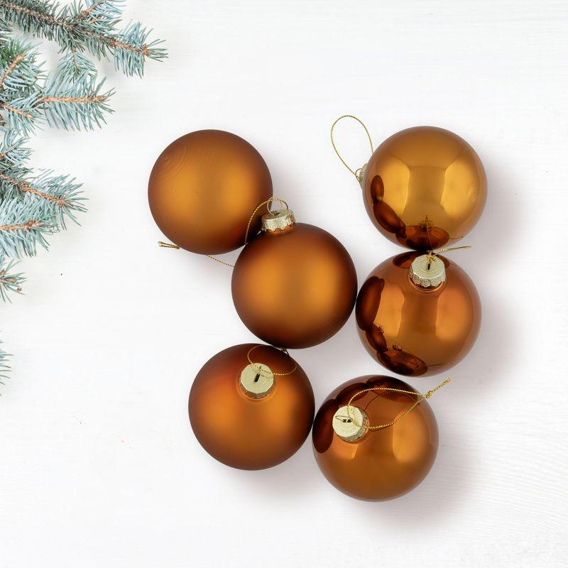 Northlight Seasonal Glass Ball Christmas Ornament (Set of 6)