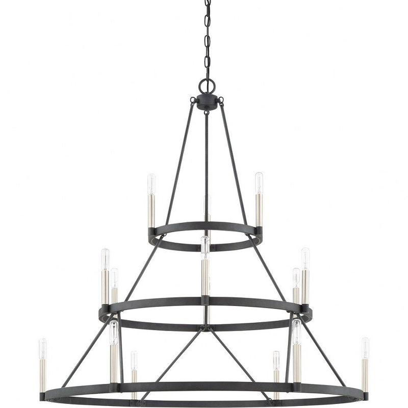 Quoizel Lighting Doran 15 - Light Chandelier in  Mottled Black