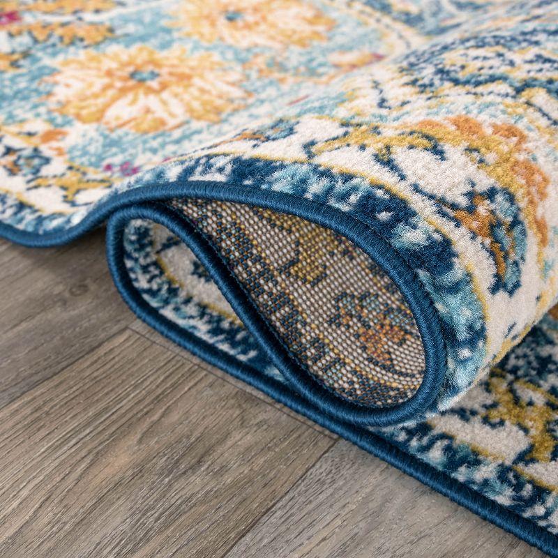 World Rug Gallery Distressed Vintage Bohemian Area Rug