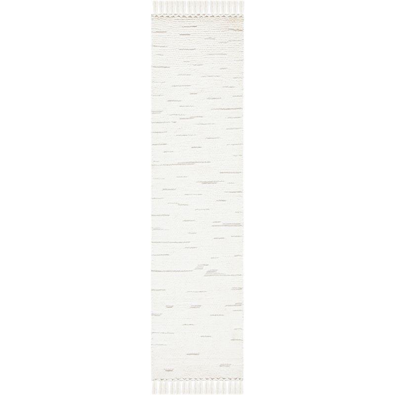 Casablanca CSB454 Hand Woven Indoor Runner Rug - Ivory - 2'3"x8' - Safavieh