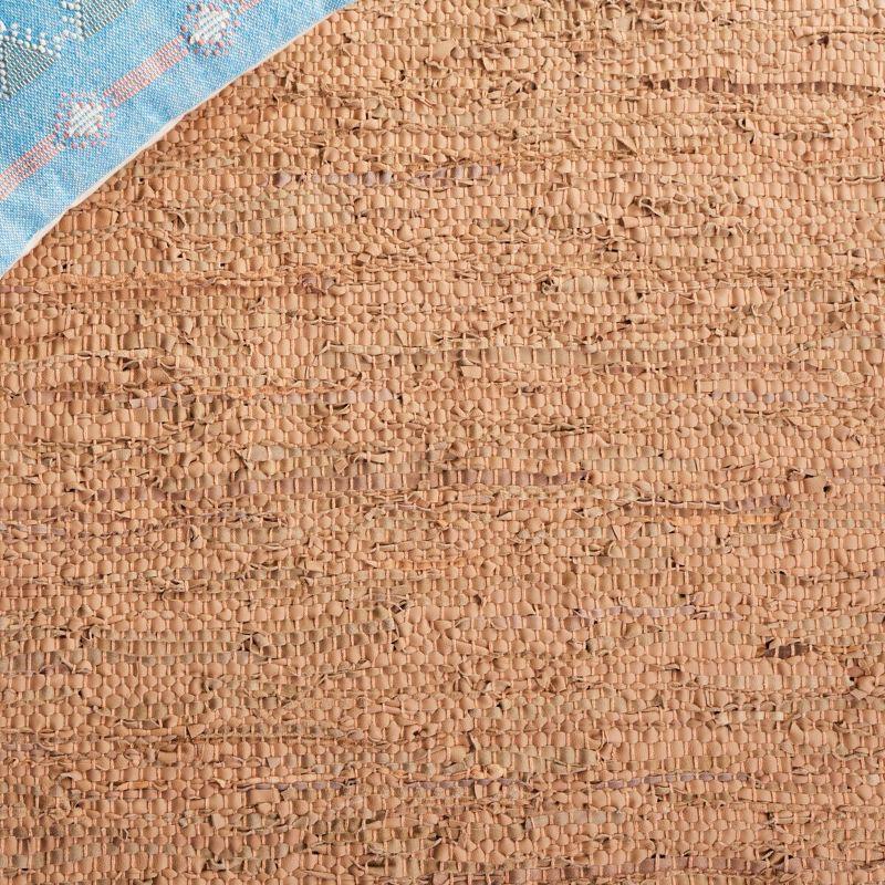 Vintage Leather VTL310 Hand Woven Indoor Accent Rug - Light Grey/Brown - 3'x5' - Safavieh