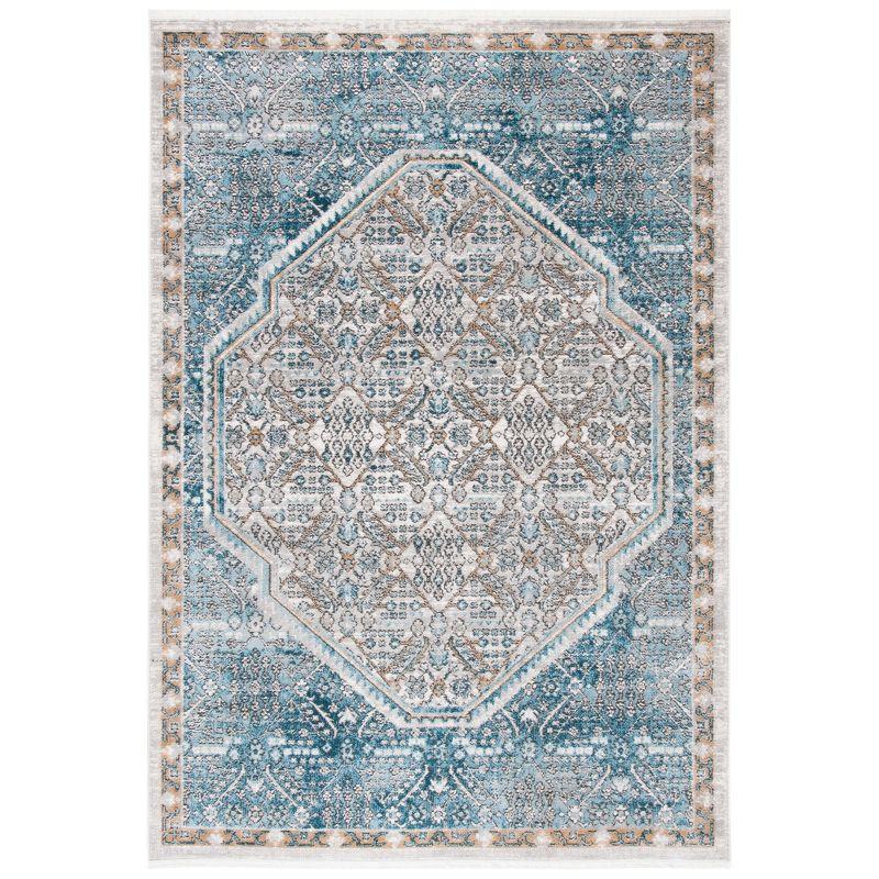 Shivan SHV714 Power Loomed Indoor Area Rug - Blue/Grey - 5'3"x7'6" - Safavieh