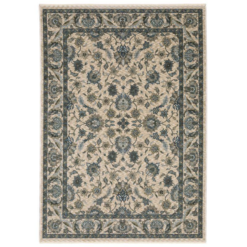 Oriental Weavers Aberdeen 070I1 Beige/ Blue Indoor Area Rug - 2' x 3'