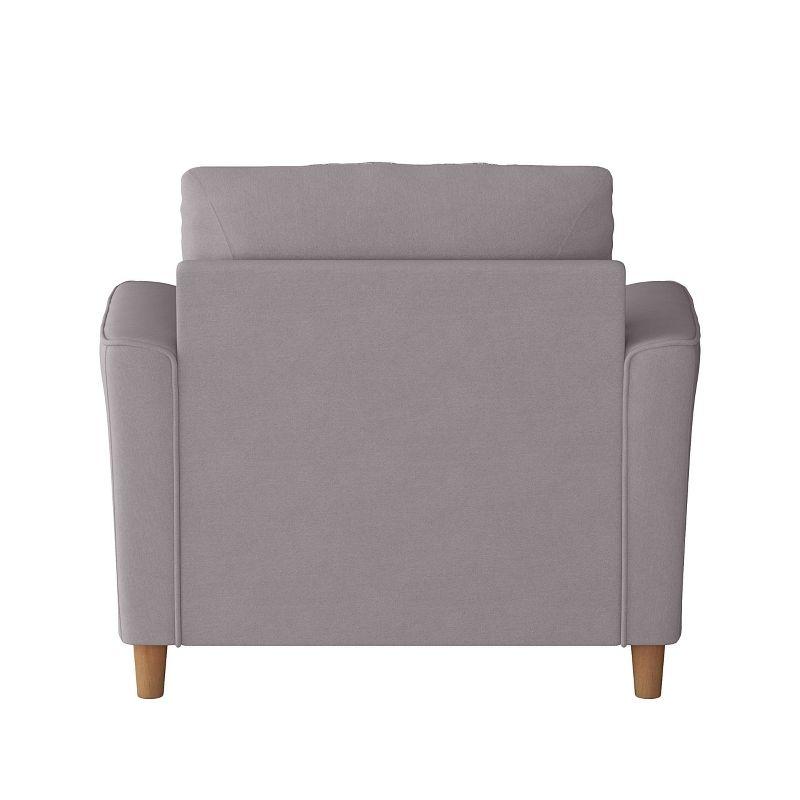 Georgia Upholstered Accent Armchair and a Half - CorLiving