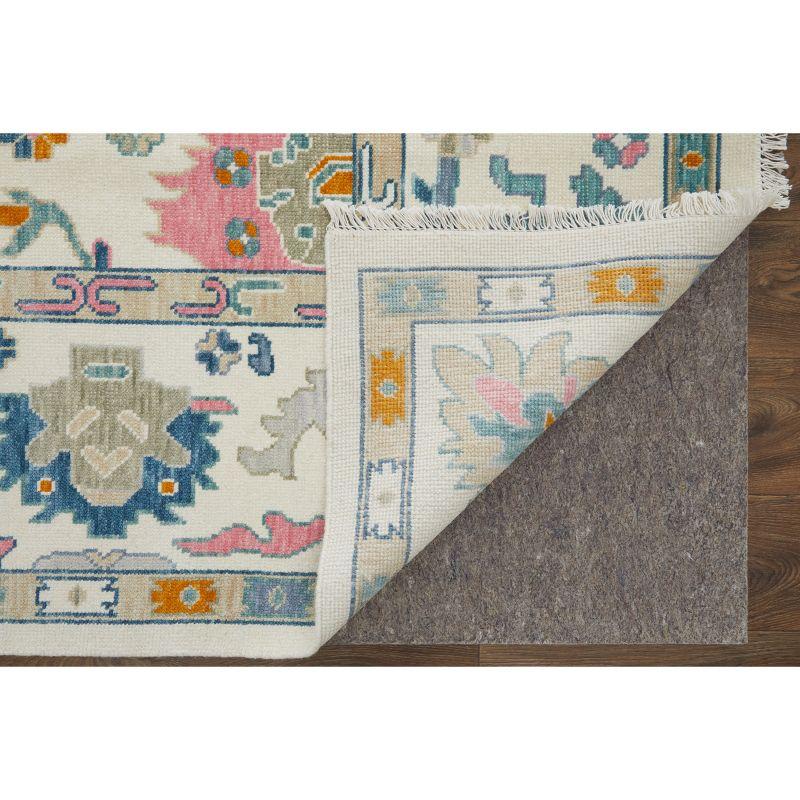 Karina Transitional Floral & Botanical Ivory/Blue/Pink Area Rug