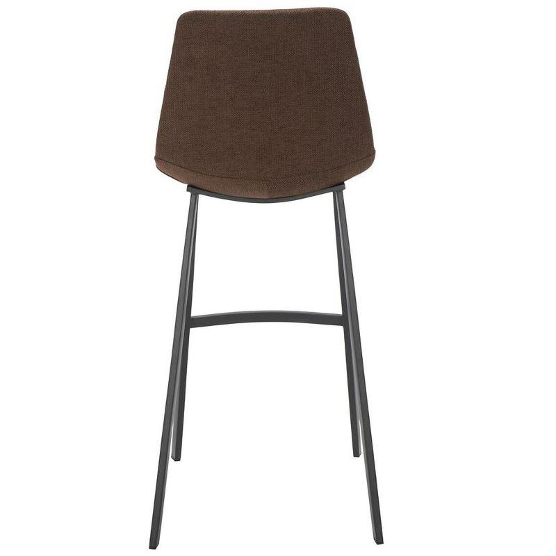 Rhyatte Bar Stool  - BST3018 - Cognac/Black - Safavieh