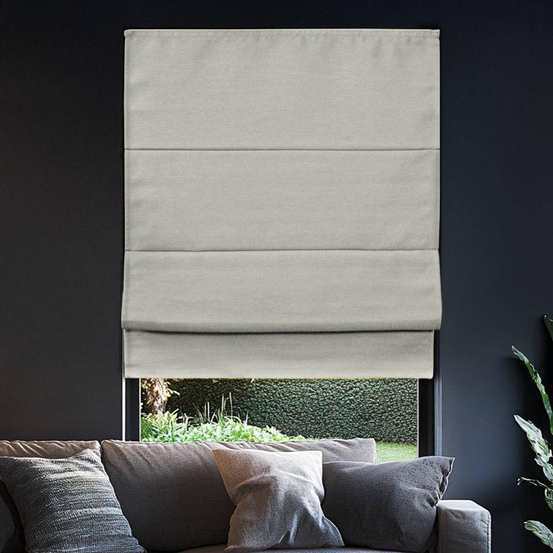 36"x64" Chicology Blackout Roman Shade Moon Shell