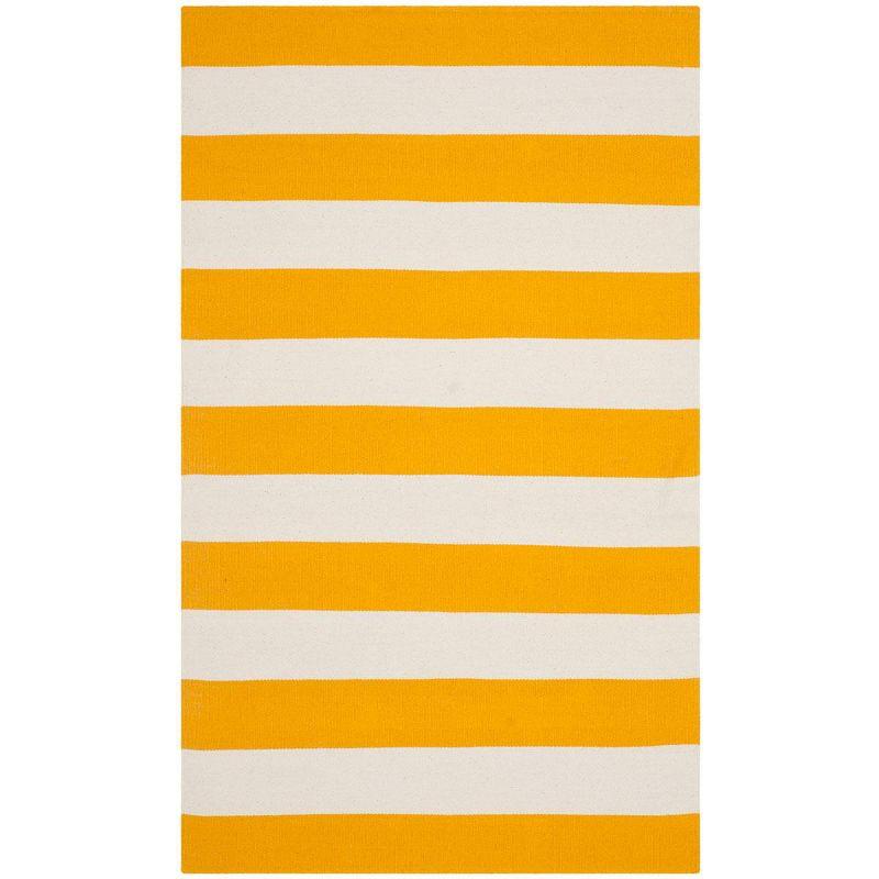 Montauk MTK712 Hand Woven Indoor Accent Rug - Yellow/Ivory - 4'x6' - Safavieh