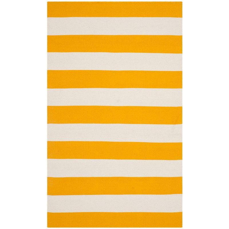 Montauk MTK712 Hand Woven Indoor Area Rug - Yellow/Ivory - 4'x6' - Safavieh.