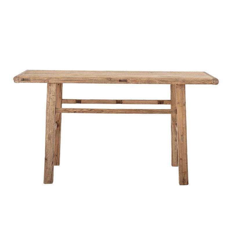 Storied Home Elm Wood Console Table Natural