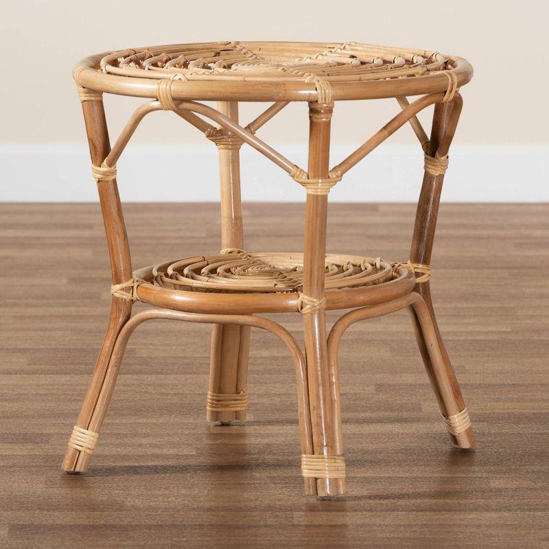 4 Legs Rattan Coffee Table with Storage