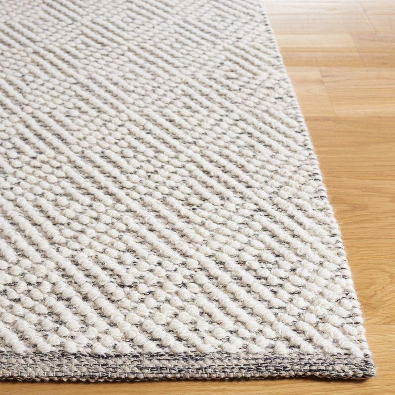 Natura NAT503 Hand Woven Indoor Area Rug - Ivory/Light Grey - 4'x6' - Safavieh