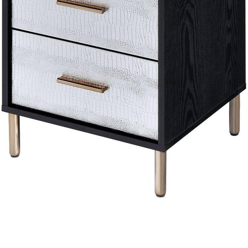 Myles 17" Armoires - Acme Furniture: Metal Frame, 5-Door Jewelry Storage, No Assembly Required