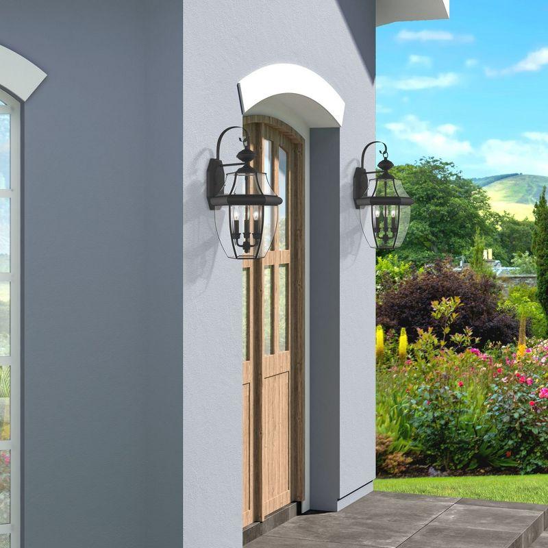 Livex Lighting Monterey 3 - Light Wall Light in  Black