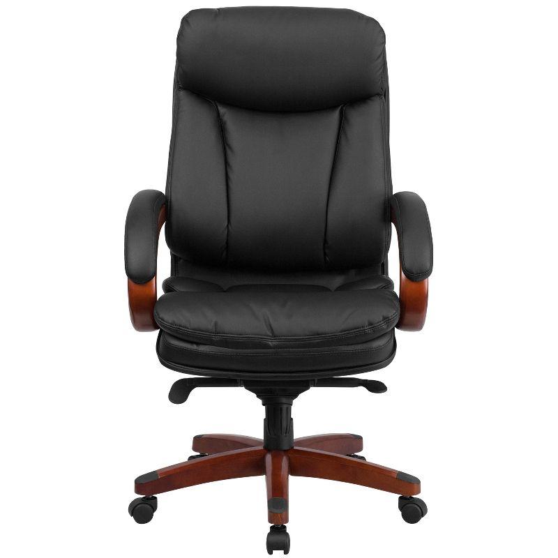 Flash Furniture High Back LeatherSoft Executive Swivel Ergonomic Office Chair with Synchro-Tilt Mechanism