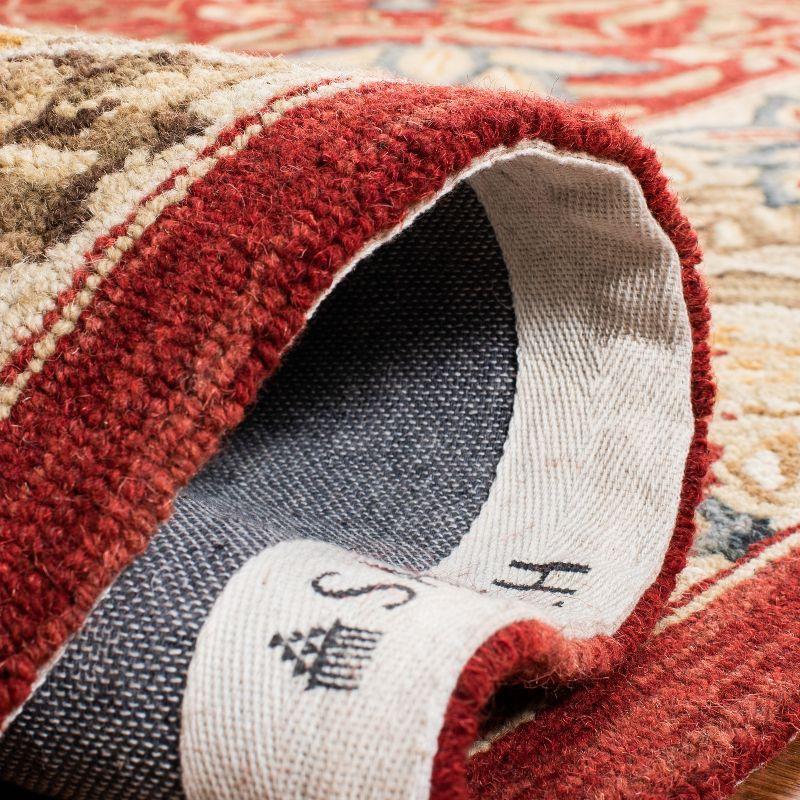 Chelsea HK140 Hand Hooked Accent Rug - Red/Ivory - 1'8"x2'6" - Safavieh.