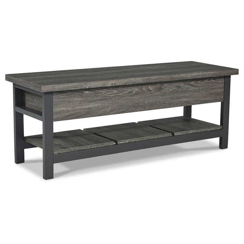 Signature Design by Ashley Casual Rhyson Storage Bench, Brown