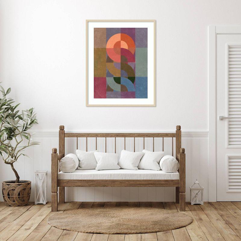 Chainweave II Svelte Natural Framed Abstract Wall Art