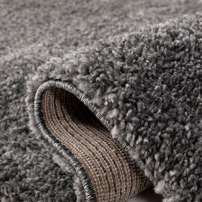 August Shag 900 AUG900 Power Loomed Indoor Area Rug - Grey - 5'3"x7'6" - Safavieh