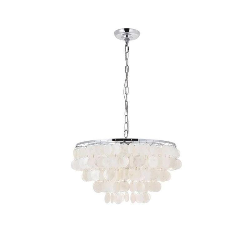 Elegant Lighting Selene 4 light Chrome Pendant
