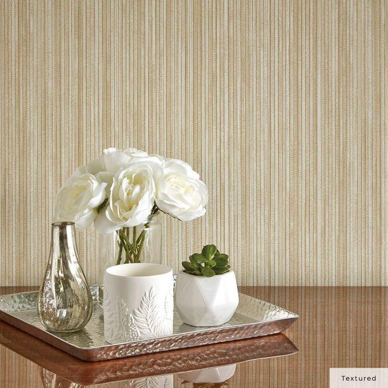 Tempaper & Co.® Faux Grasscloth Removable Peel and Stick Wallpaper, Textured Sand, 28 sq. ft.: Vinyl, Self-Adhesive, Beige