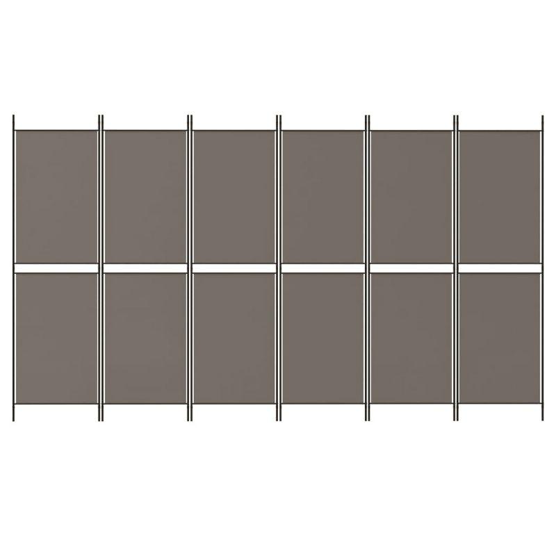 vidaXL 6-Panel Room Divider Anthracite 118.1