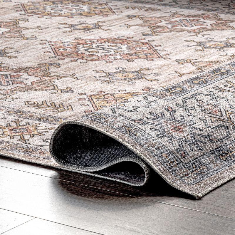 nuLOOM Finley Machine Washable Vintage Distressed Area Rug