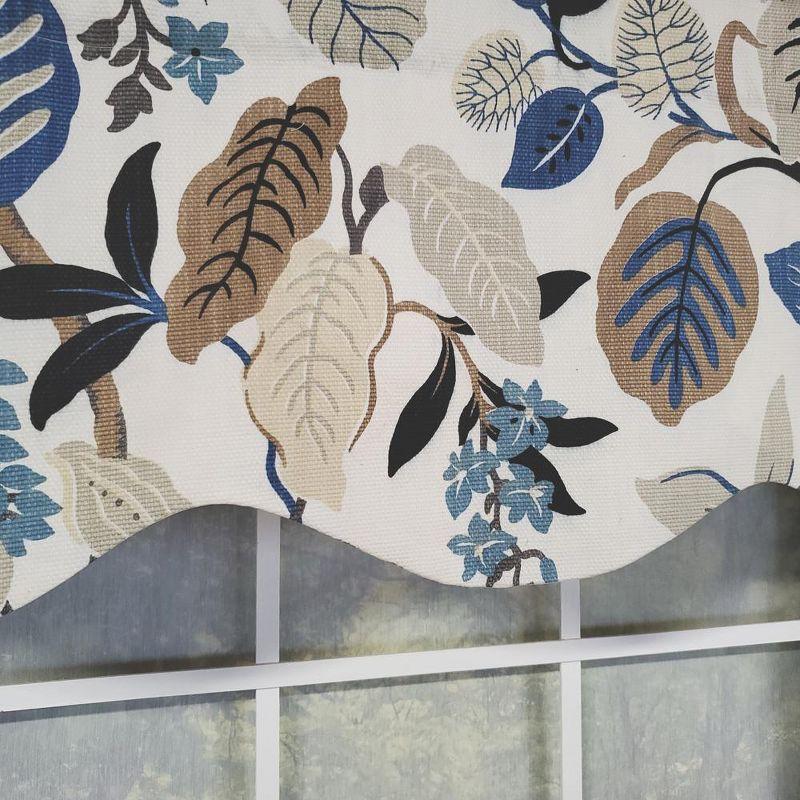 RLF Home Antonia Floral 50'' W Window Valance