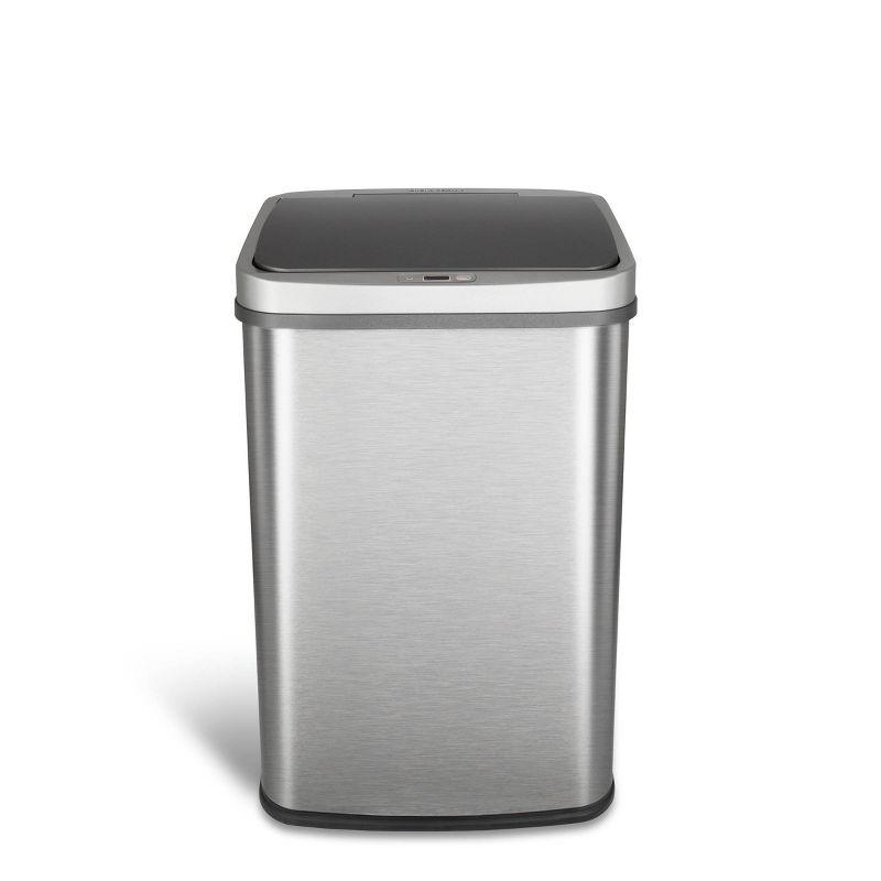 Nine Stars 13.2 Gallon Stainless Steel Motion Sensor Trash Can
