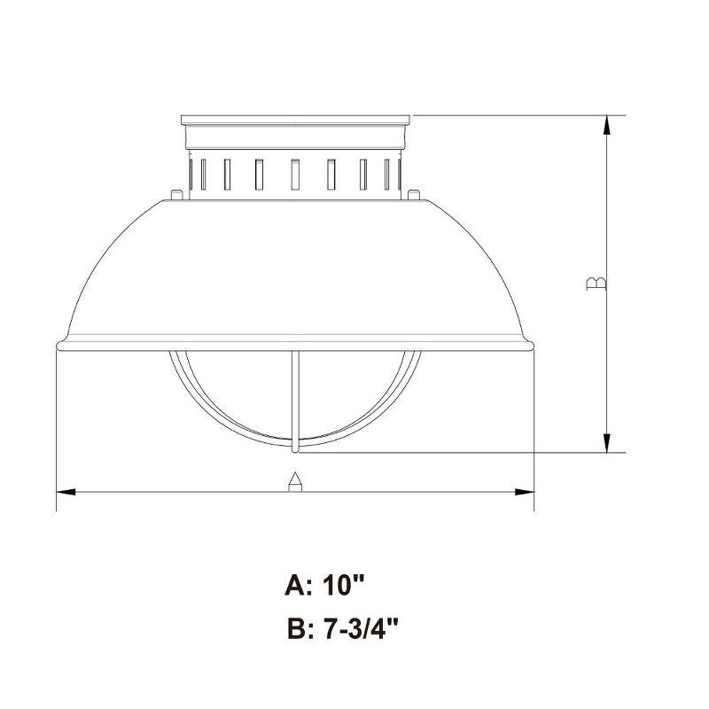 Vaxcel Harwich 1 - Light Flush Mount in  Textured Gray