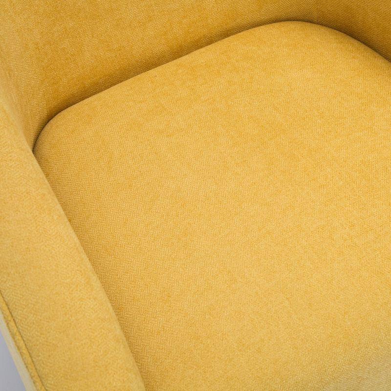 Donovan Upholstered Swivel Barrel Chair