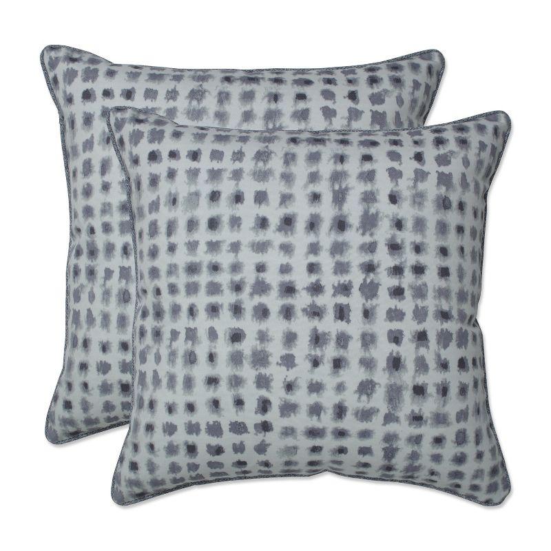 Alauda Abstract Indoor/Outdoor Reversible Throw Pillow (Set of 2)