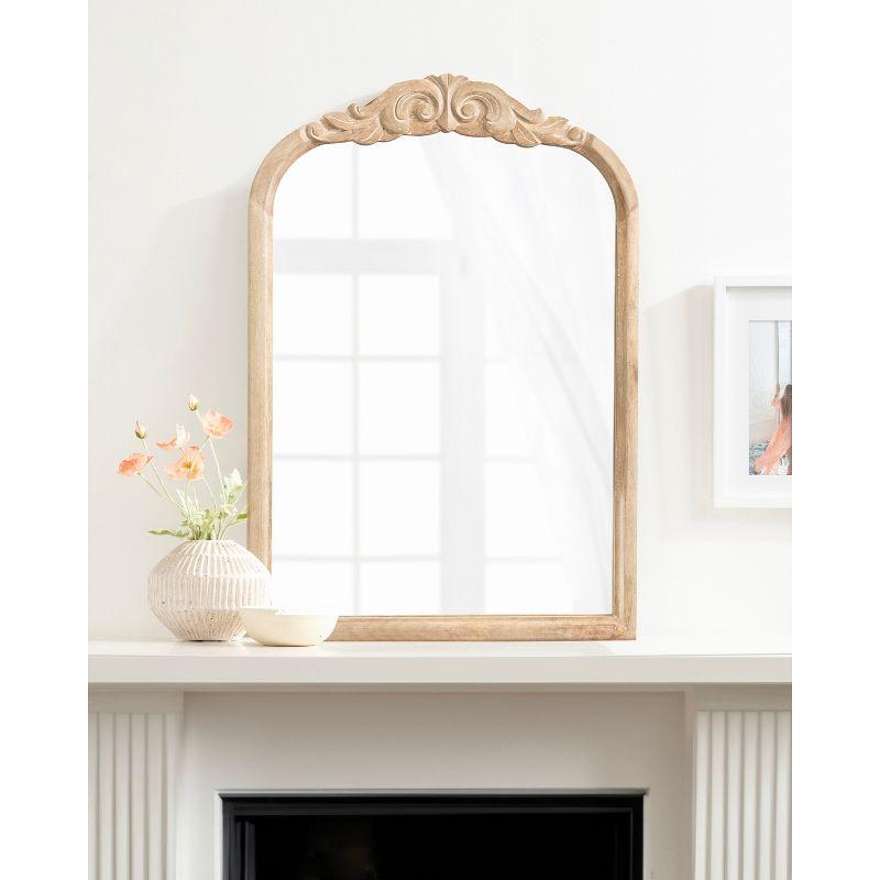 Kate & Laurel All Things Decor 24"x36" Arendahl Wood Arch Mirror