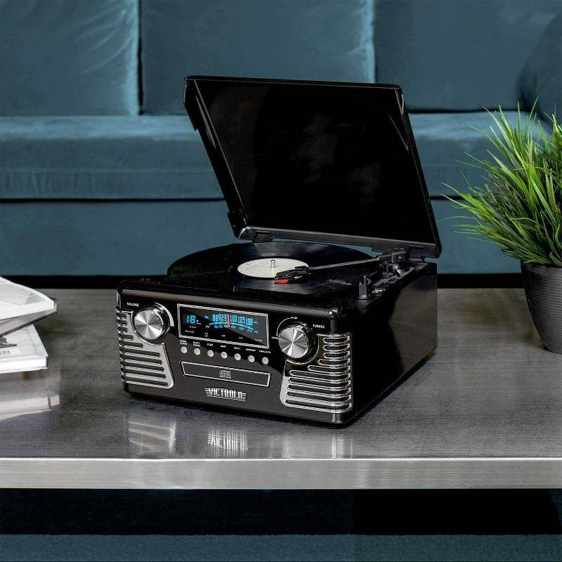 Victrola Retro 3-Speed Bluetooth Record Player - Black