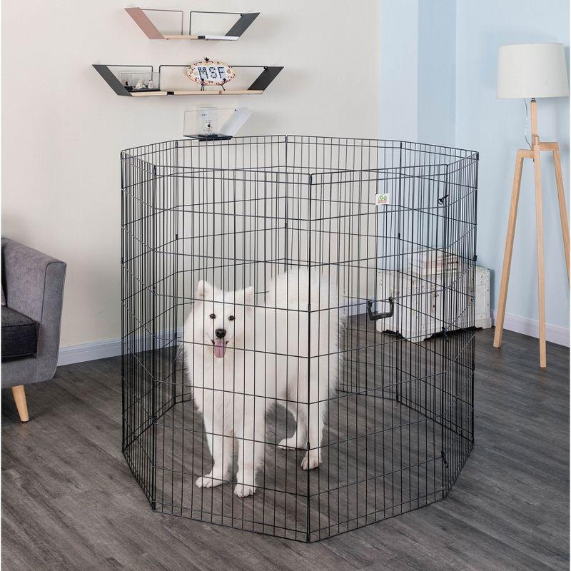 Go Pet Club Foldable Pet Exercise Pen 24" to 48" Tall GDP1024