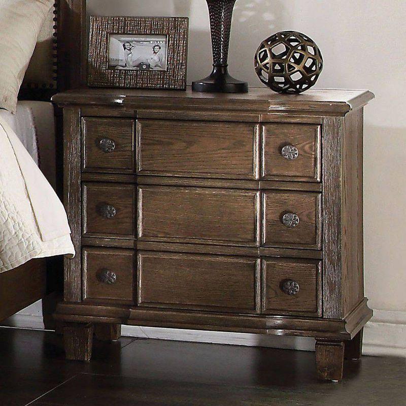 22" Baudouin Nightstand Weathered Oak - Acme Furniture