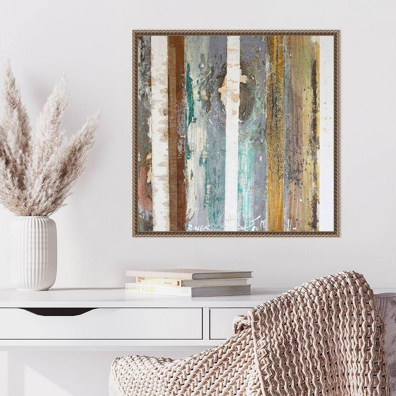 Amanti Art 22"x22" Textured Grain IV by Erin McGee Ferrell Framed Canvas Wall Art Print
