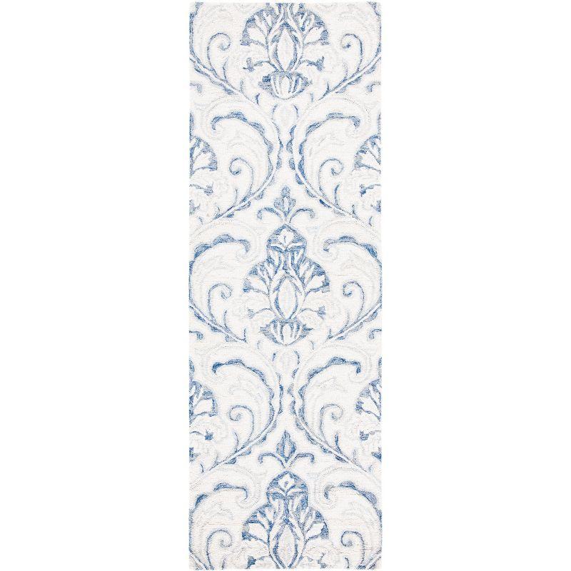 Micro-Loop MLP532 Hand Tufted Runner Rug - Ivory/Blue - 2'3"x9' - Safavieh.