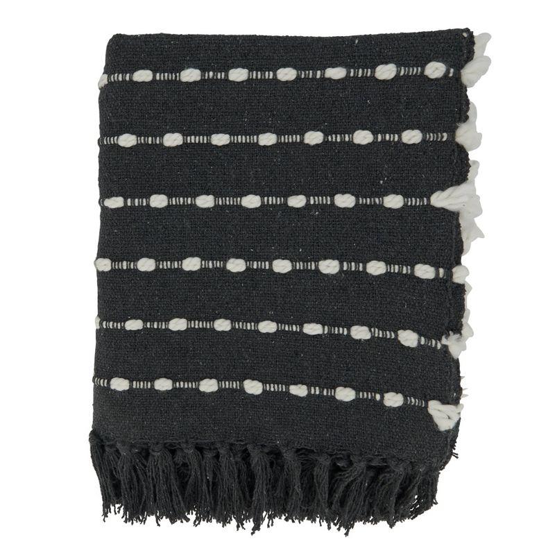 Saro Sevan Collection Hand Woven Throw Blanket