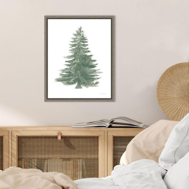 Amanti Art Floursack Holiday Tree by Danhui Nai Canvas Wall Art Print Framed 16 x 20-in.