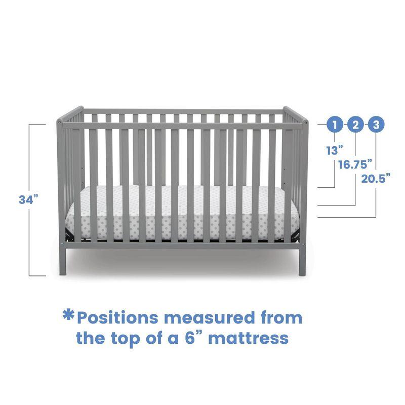 Delta Children Heartland 4-in-1 Convertible Crib - Greenguard Gold Certified