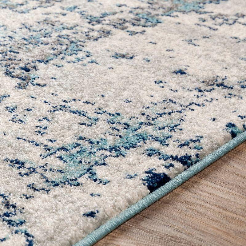 Livabliss 9'x12' High Plains Modern Rug Blue: Stain & Fade-Resistant, Medium Pile, Indoor, Abstract Pattern