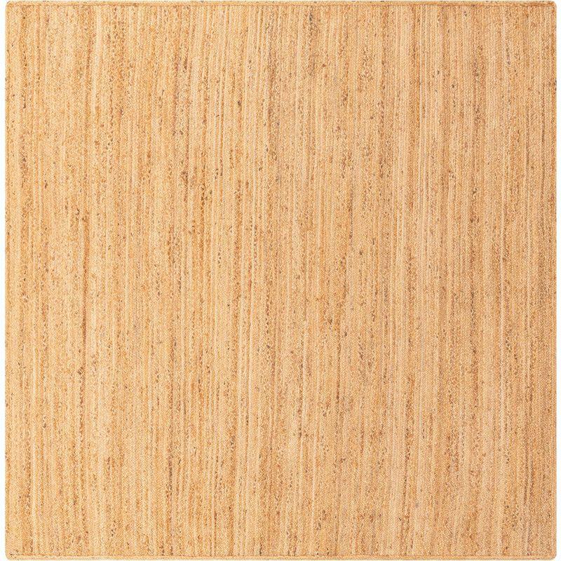 Unique Loom 10'x10' Braided Jute Dhaka Natural Indoor Area Rug