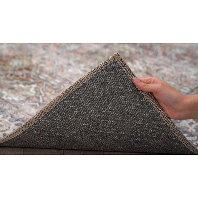 World Rug Gallery Vintage Distressed Machine Washable Non Slip Indoor Area Rug - OLIVE 2'x3'